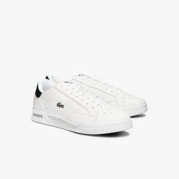 Lacoste Twin Serve Leather Colour-Pop Sneakers - Tenisky Pánské Bílé | CZ-ptn5GS